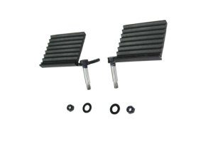 Jeep Wrangler Foot Pegs - Fishbone Offroad - FB21082 - Black - `18-`27
